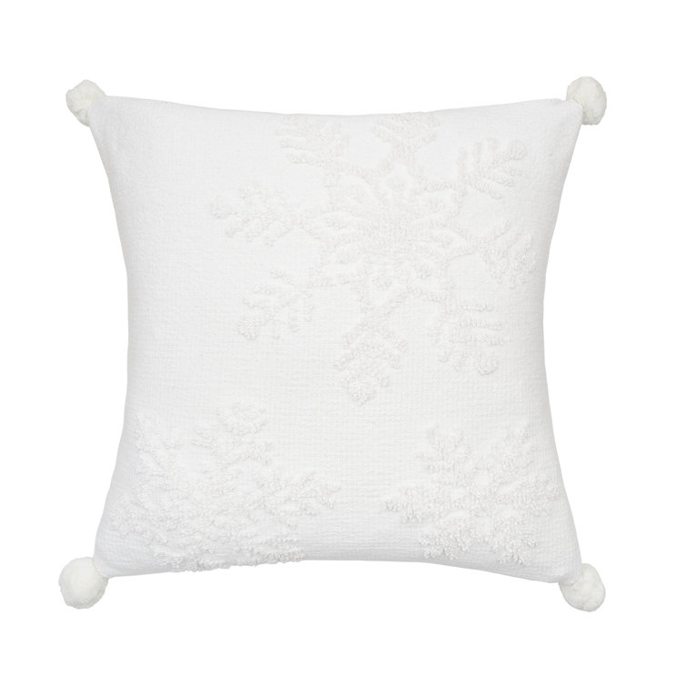 Pompoms Cotton Throw Pillow Birch Lane